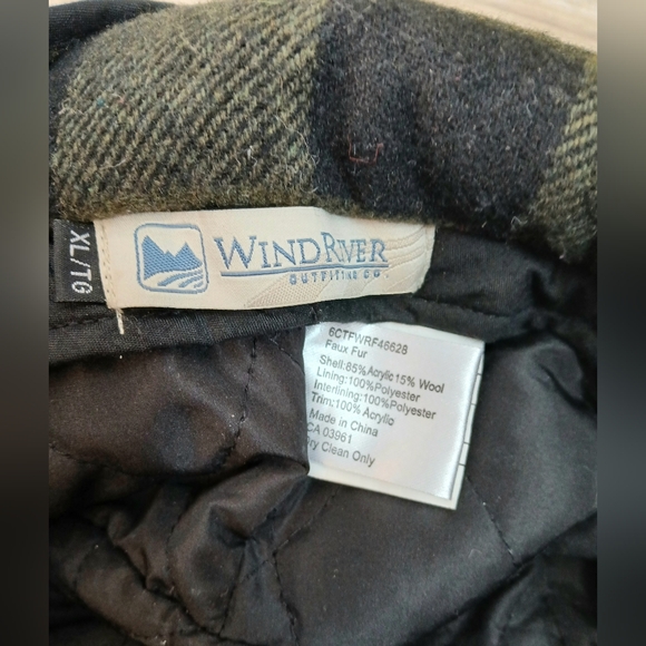 Wind River men's XL Olive northern plaid winter trappers cap - Picture 9 of 11